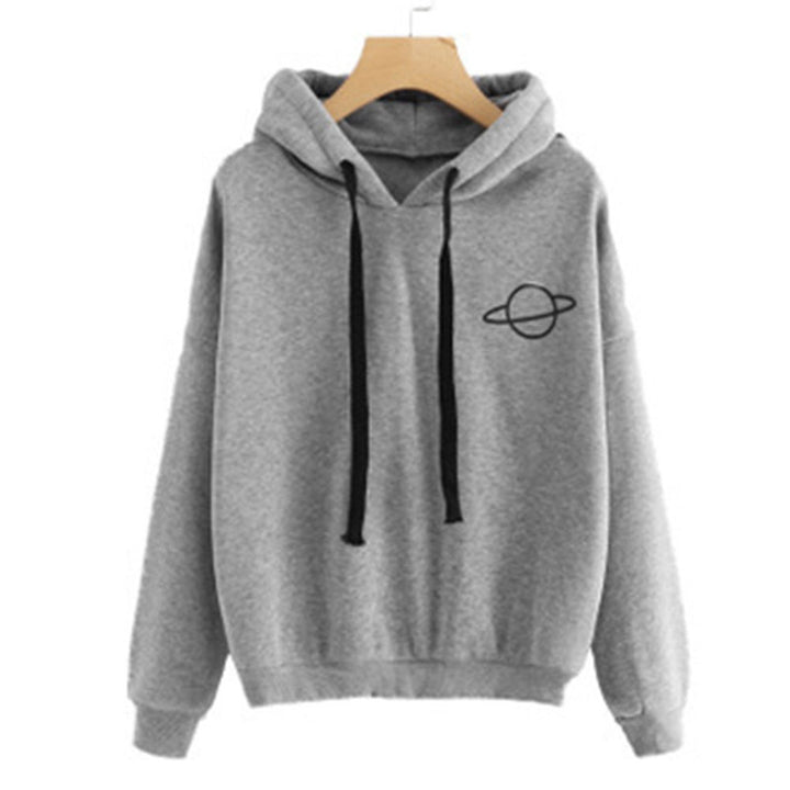 Women's hoodie with a creative planet design and a comfortable fit Lune London