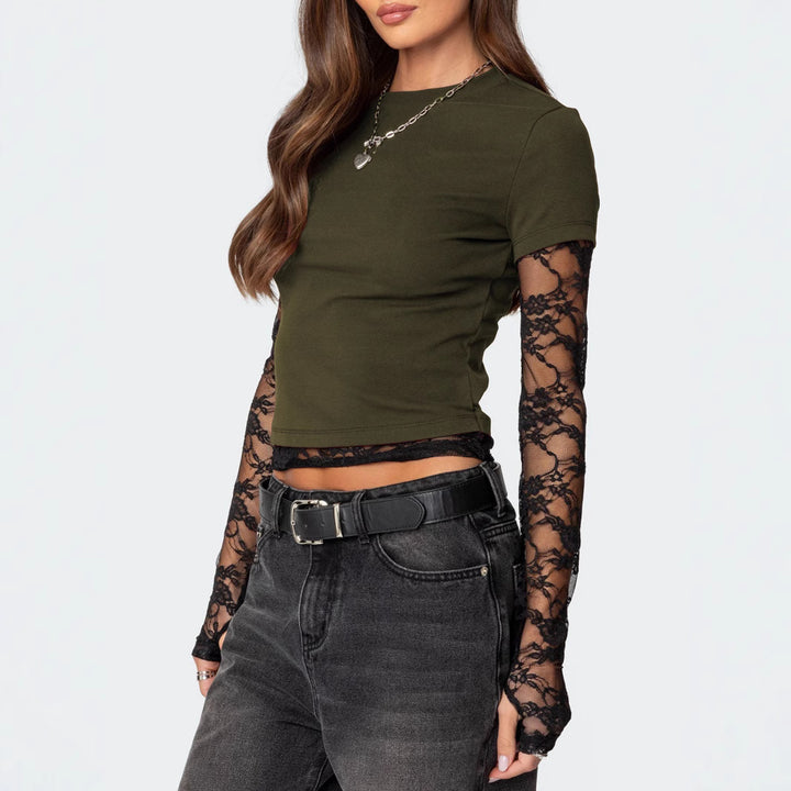 Lune London Lace Sleeve Women’s Top