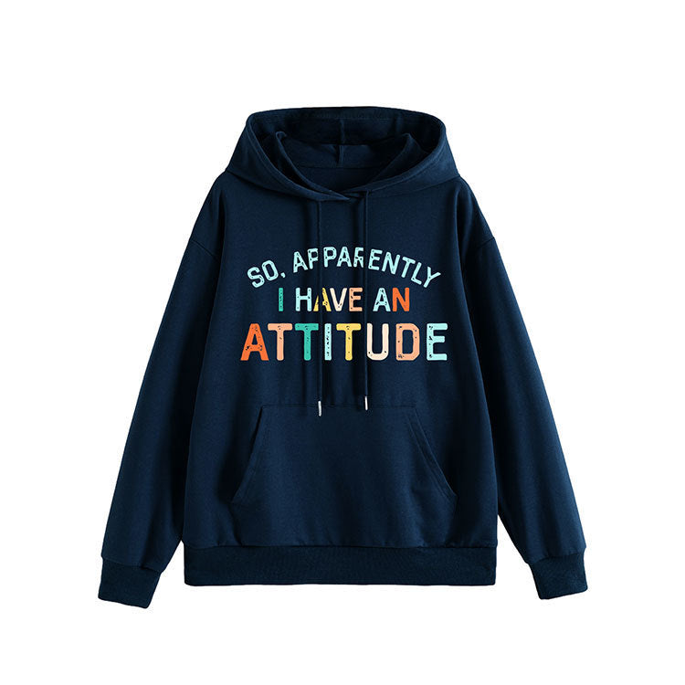 Sweat à capuche pour femmes avec lettrage créatif et coupe décontractée Chic & Stil