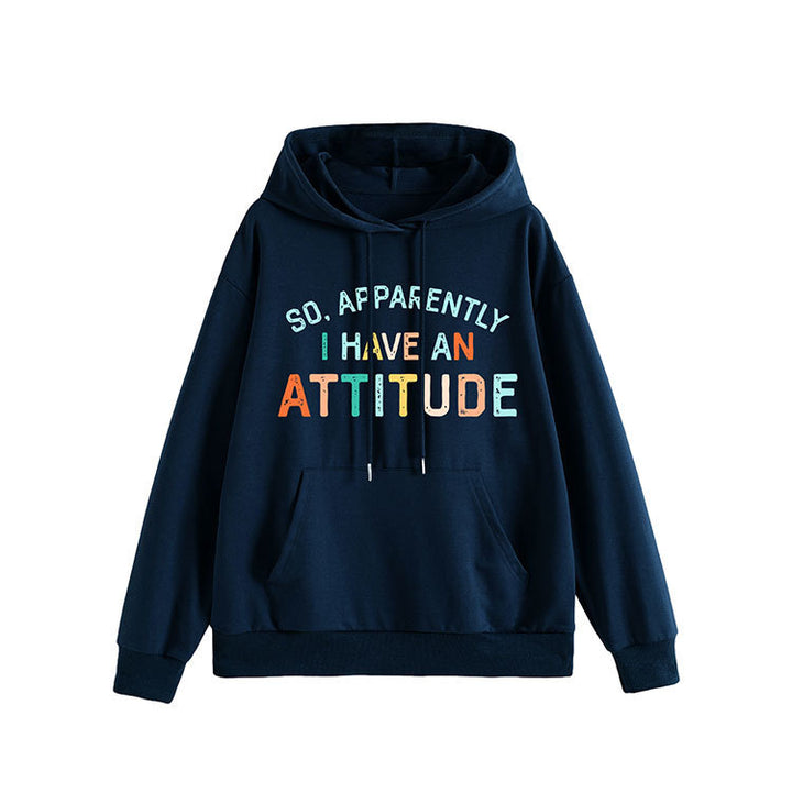 Sweat à capuche pour femmes avec lettrage créatif et coupe décontractée Chic & Stil