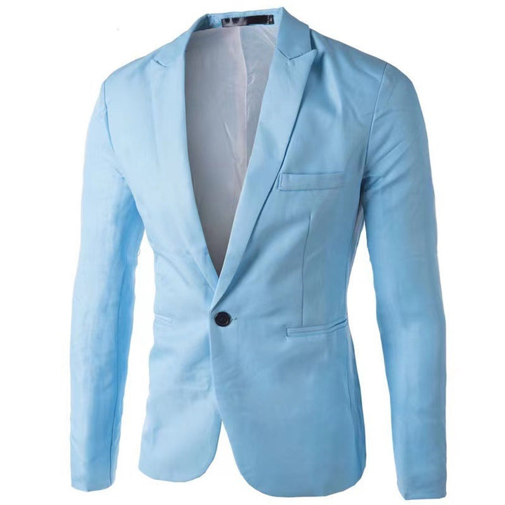 Elegant blazer for men with a slim fit and chic and stylish fine accents