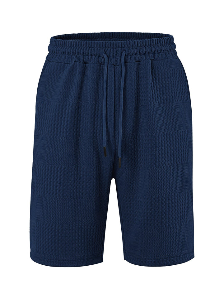 Men's Sporty Shorts with Innovative Texture and Elastic Waistband Lune London