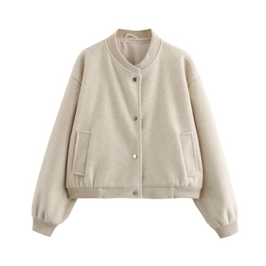 Women’s button sports jacket with practical pockets Lune London