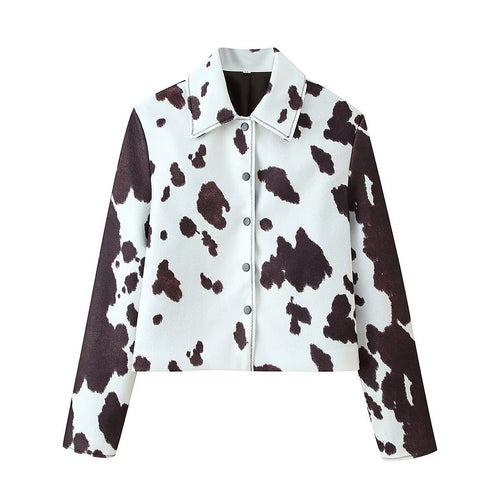 Short women's jacket with Chelsey Lune London pattern