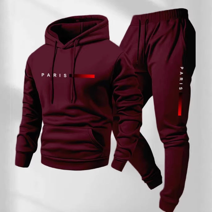Women’s hoodie and jogging pants set with modern Paris design Chic & Stil
