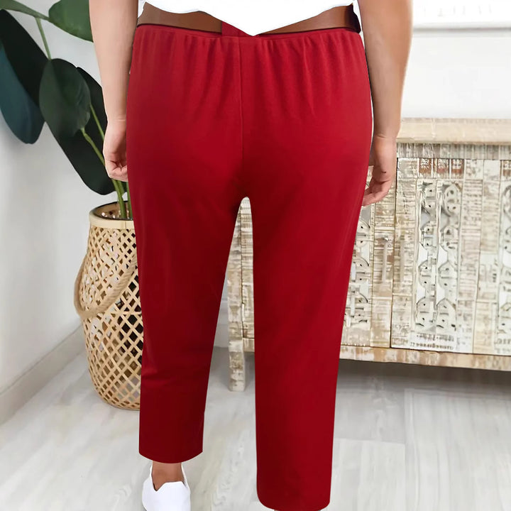 Classic high-waisted trousers for women with wide legs Lune London
