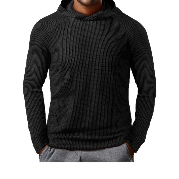 Men's casual hoodie in textured material Lune London
