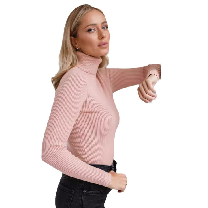 Turtleneck pullover for ladies with a ribbed design and a relaxed fit Lune London