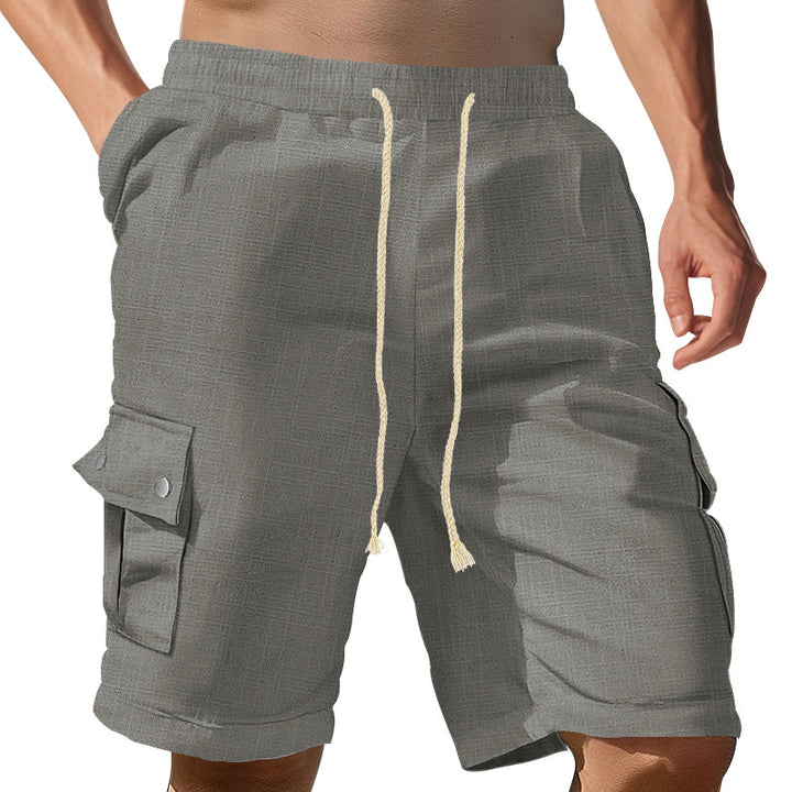 Casual cargo shorts for men with elastic waist and practical pockets Lune London