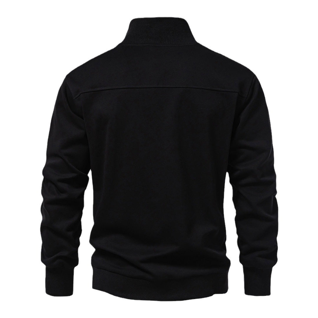 Men's high-neck sweater with half-zip closure and comfortable fit Lune London