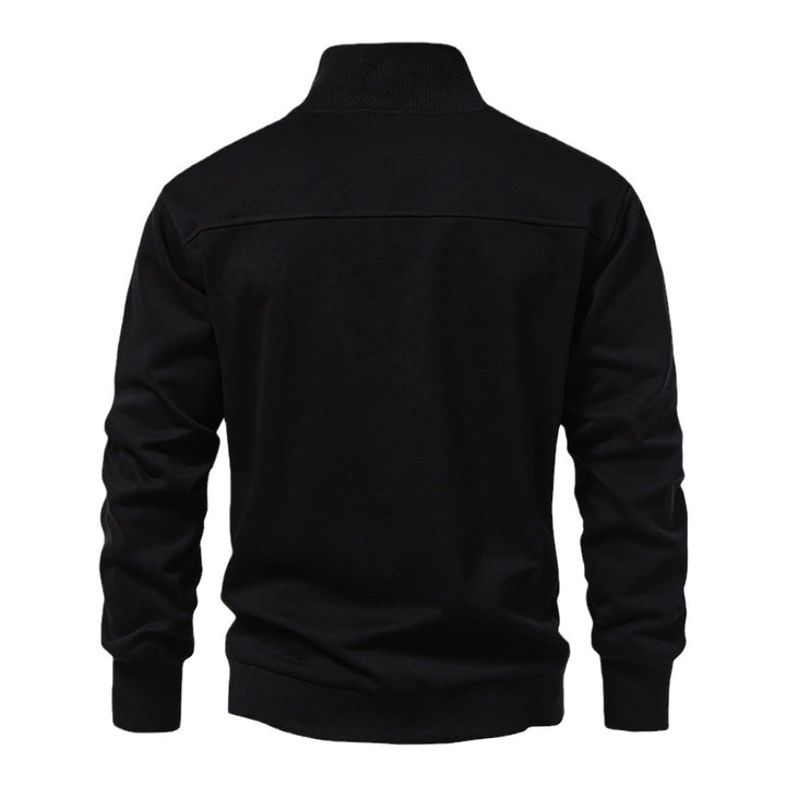 Men's high-neck sweater with half-zip closure and comfortable fit Lune London