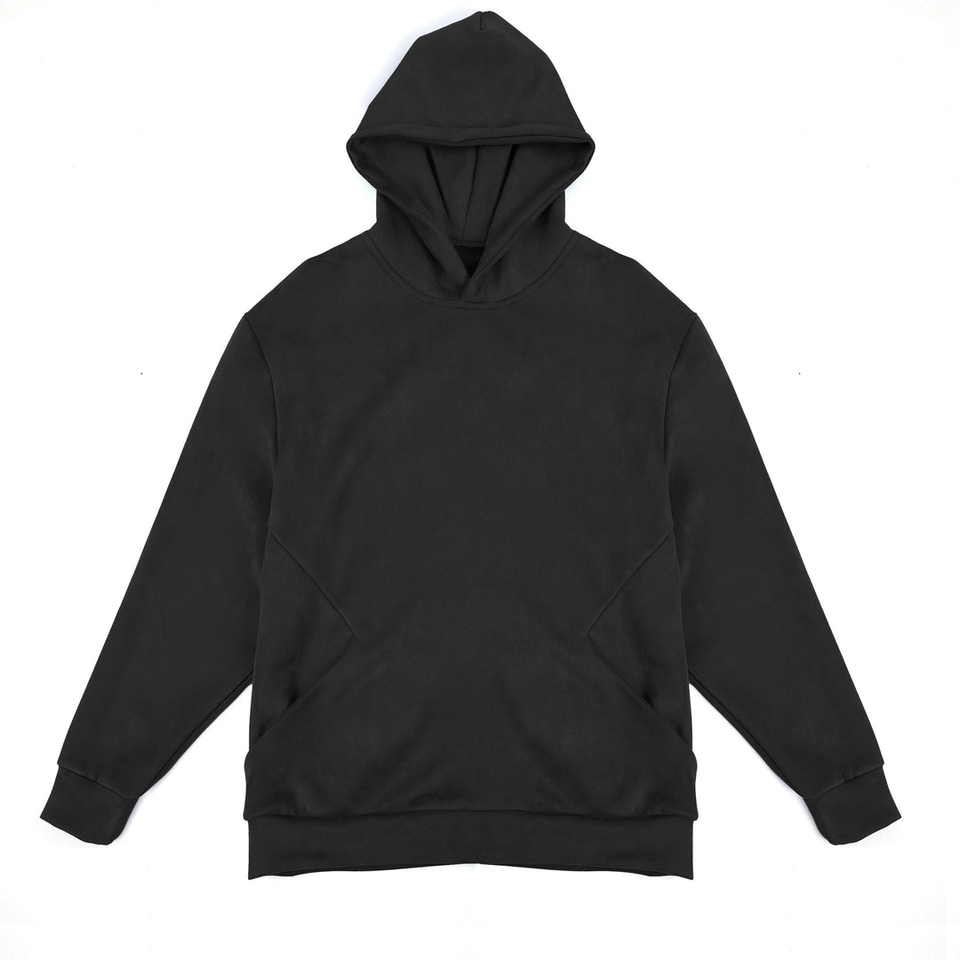 Men's hooded sweatshirt in soft fleece material with innovative details Lune London