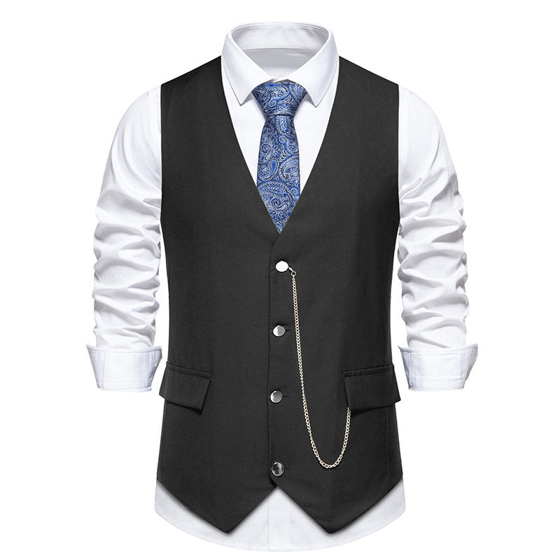 Elegant men's suit vest in a classic and modern style with practical pockets Lune London