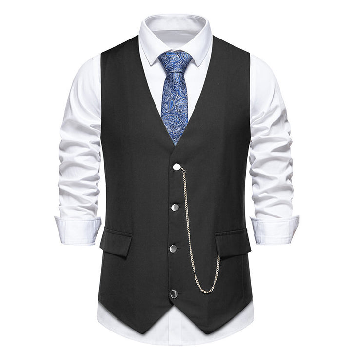 Elegant men's suit vest in a classic and modern style with practical pockets Lune London