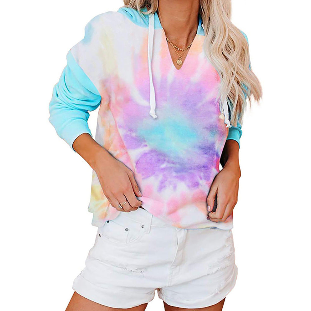 Casual hoodie for women with trendy Tie-Dye design Lune London