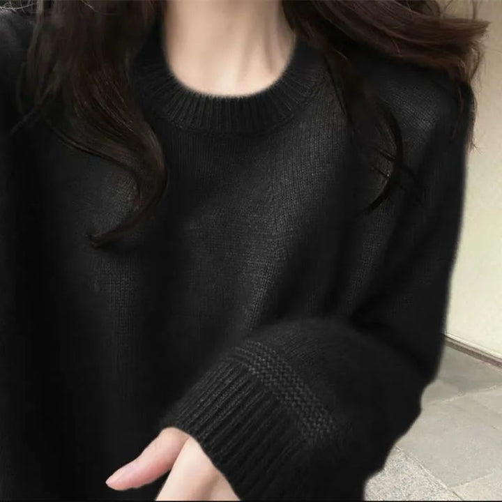 Pull en cachemire pour femmes avec une fine structure côtelée et une coupe décontractée Chic & Stil