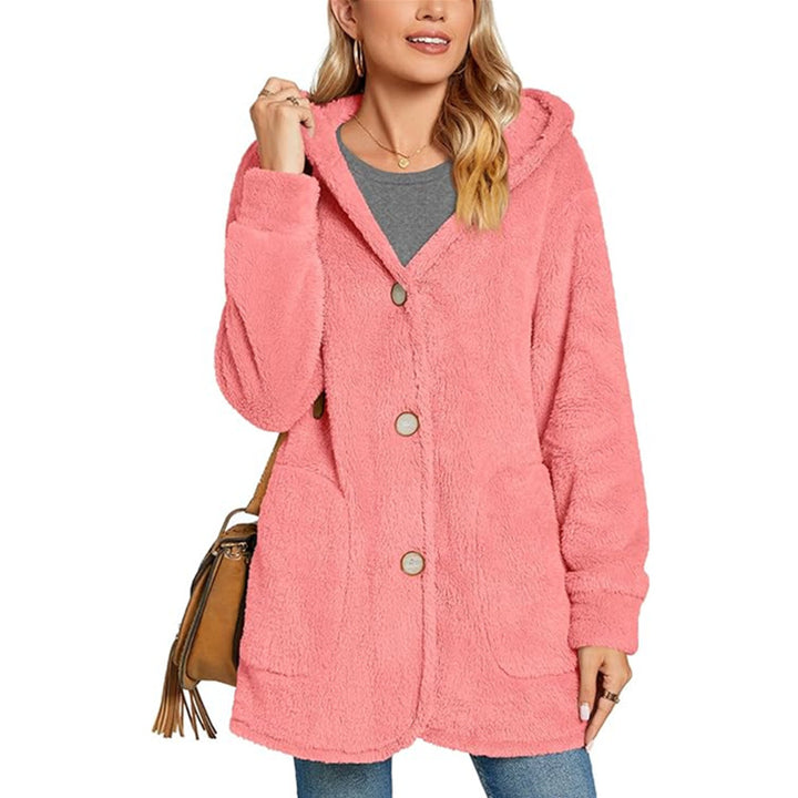 Ladies Cozy Fleece Hoodie with Pockets Lune London