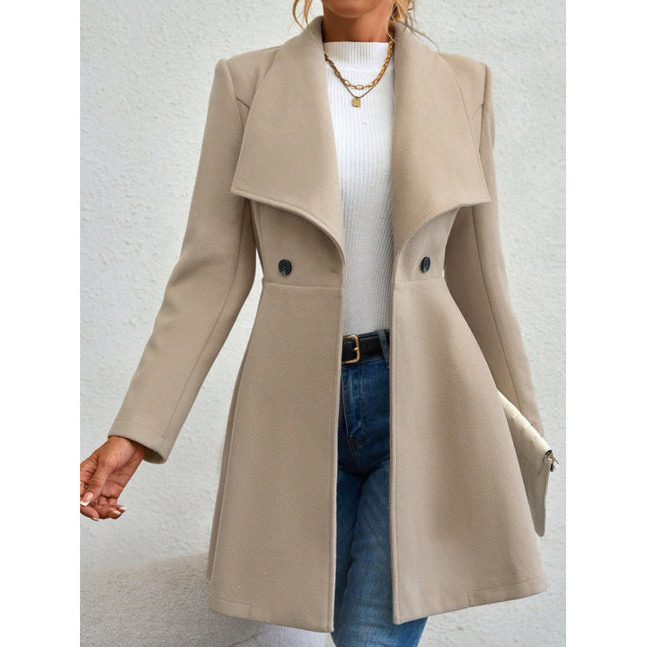 Elegant transition jacket for women with wide collar Lune London