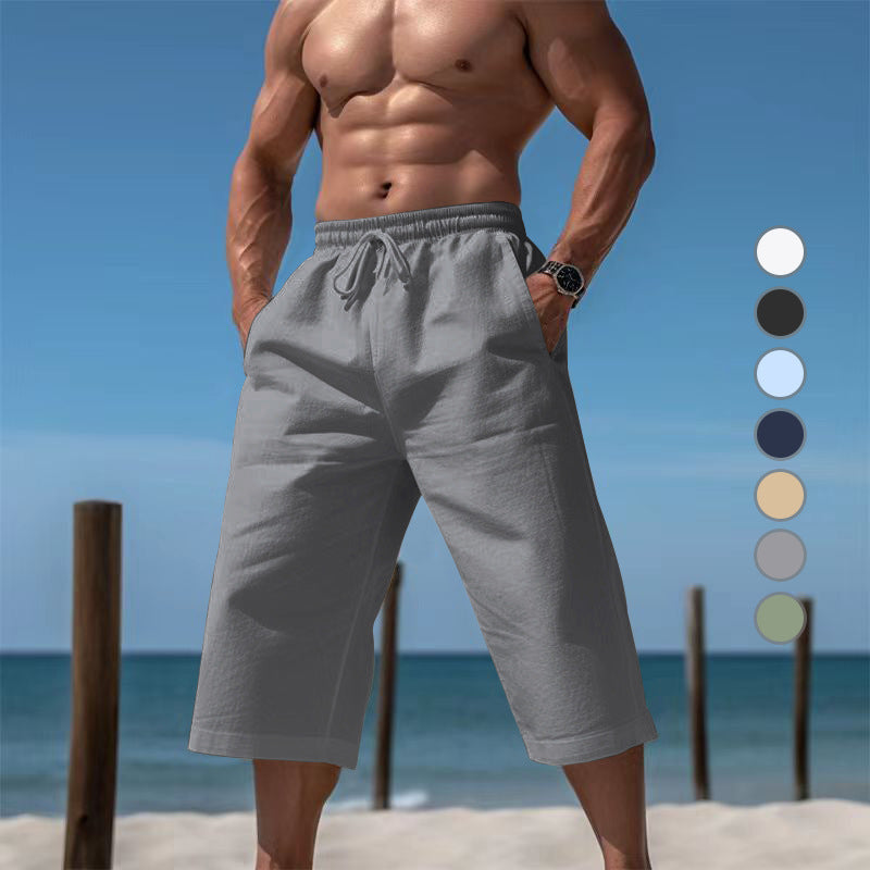 Casual beach shorts for men with elastic waistband and practical side pockets Lune London