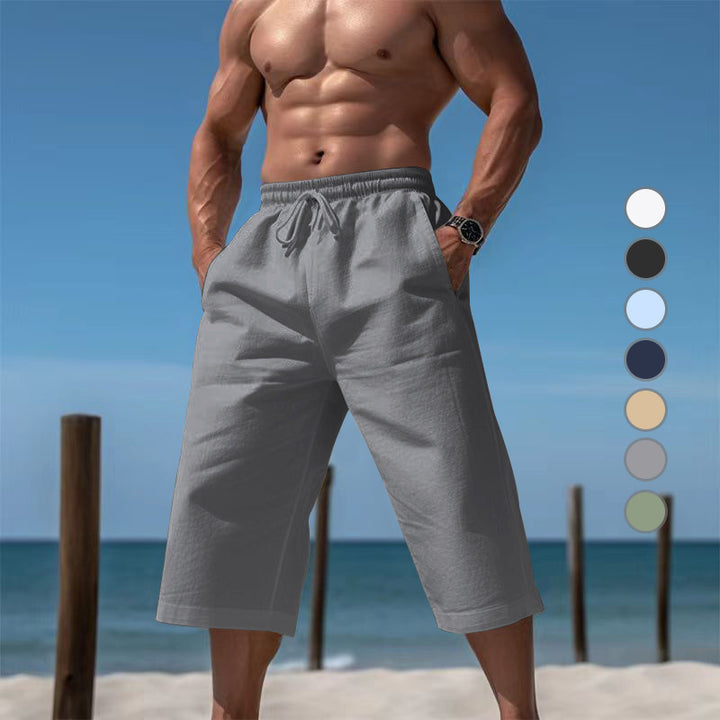 Casual beach shorts for men with elastic waistband and practical side pockets Lune London