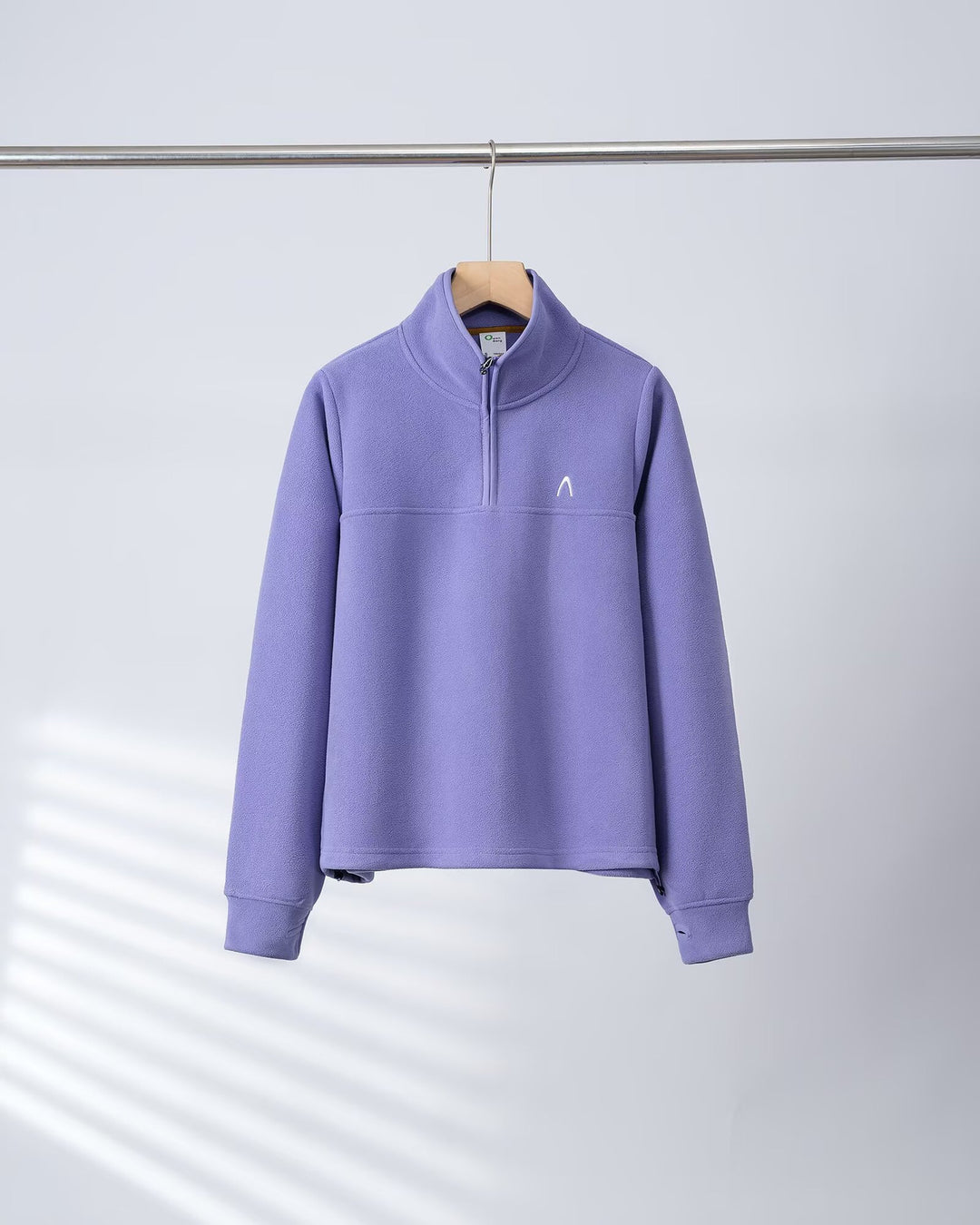 Pull en polaire pour femmes avec demi-fermeture éclair et poignets élastiques Chic & Stil