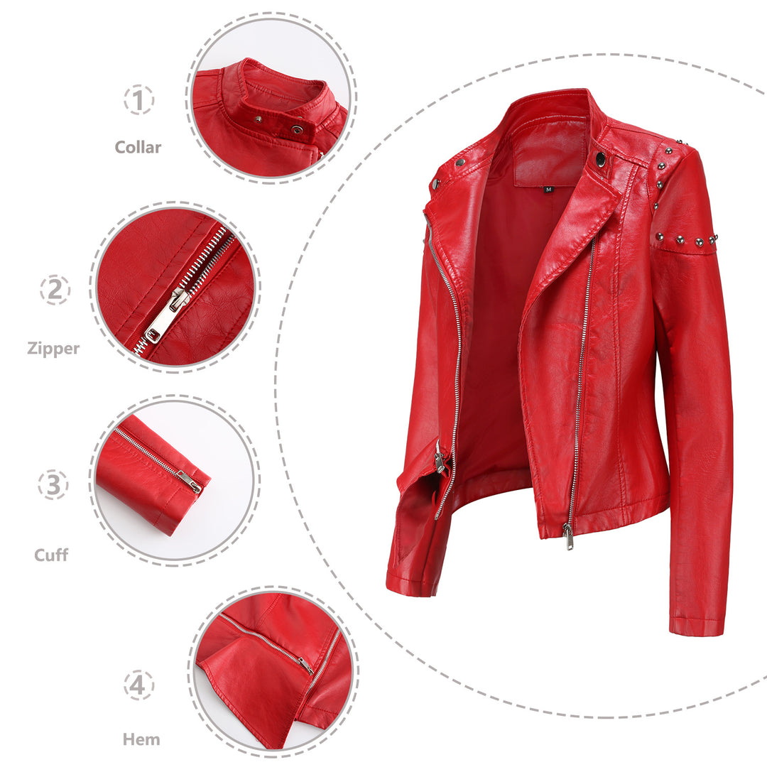 Trendy biker jacket for women with stylish details Lune London