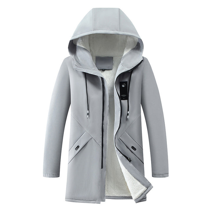 Waterproof transition jacket for men with insulating lining and hood Lune London