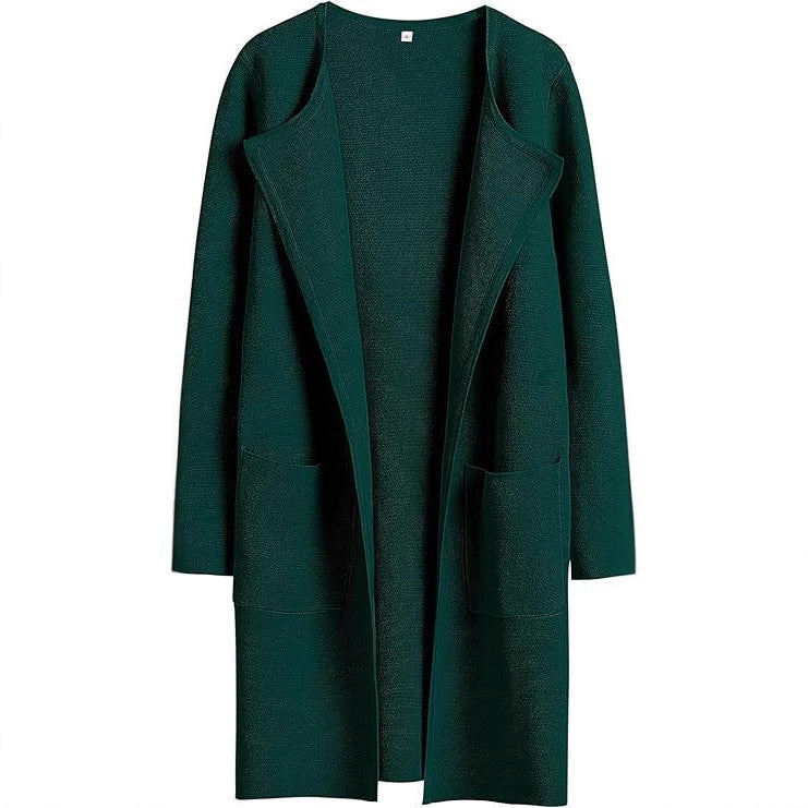 Ladies Long Cardigan with oversized cut and practical pockets Lune London