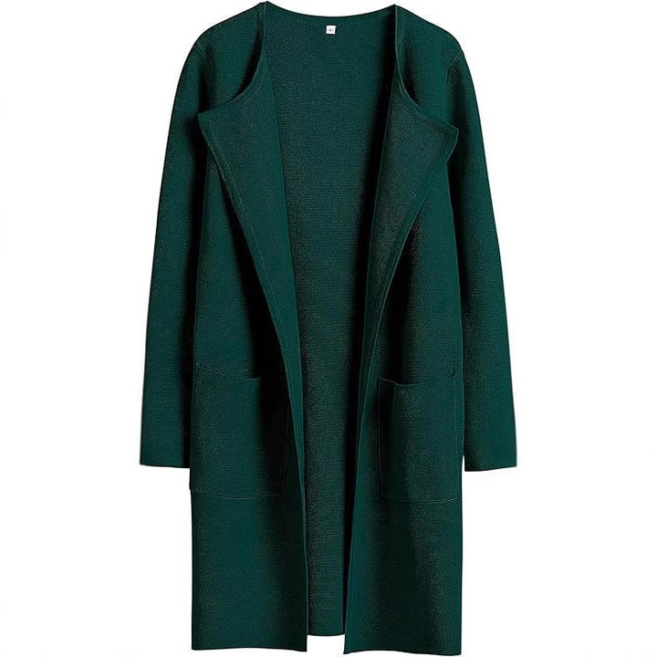 Ladies Long Cardigan with oversized cut and practical pockets Lune London