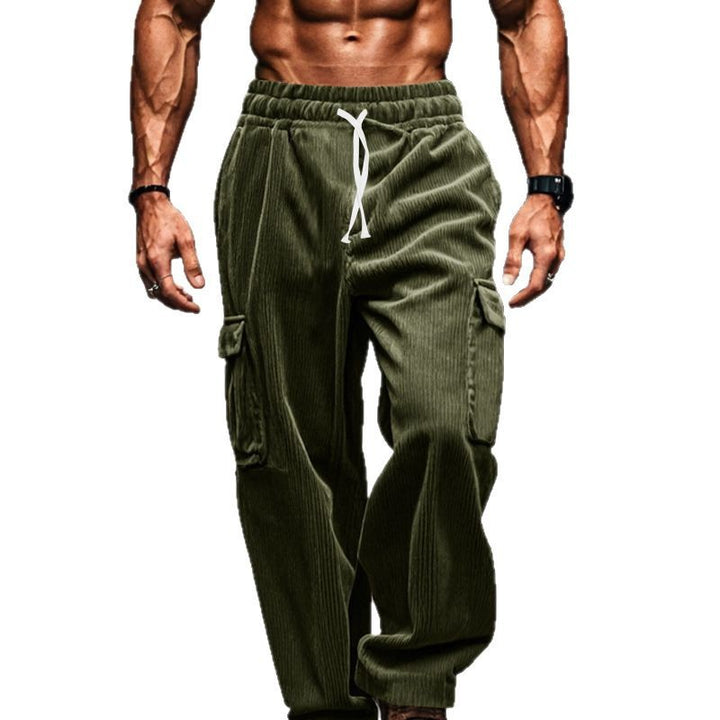 Men's cargo pants with elastic waist and practical pockets Lune London