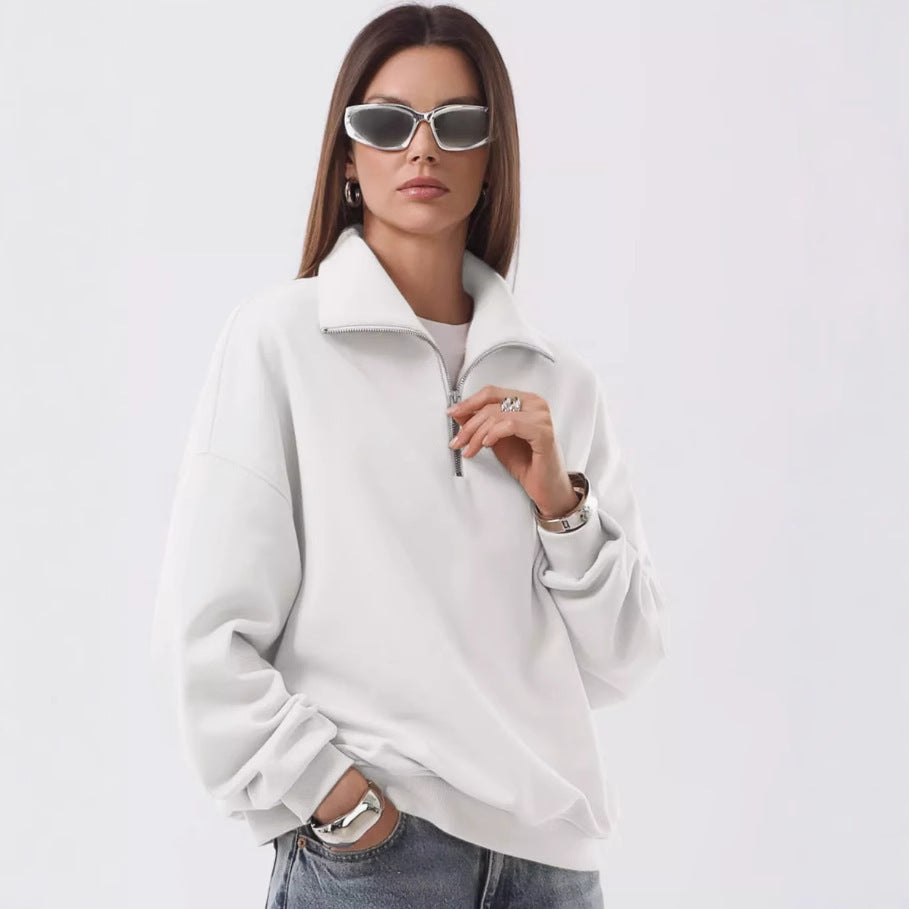 Women’s comfortable stand-up collar sweater Lune London