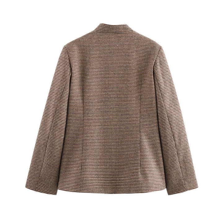 Trendy women's jacket with textured fabric surface and practical pockets Lune London