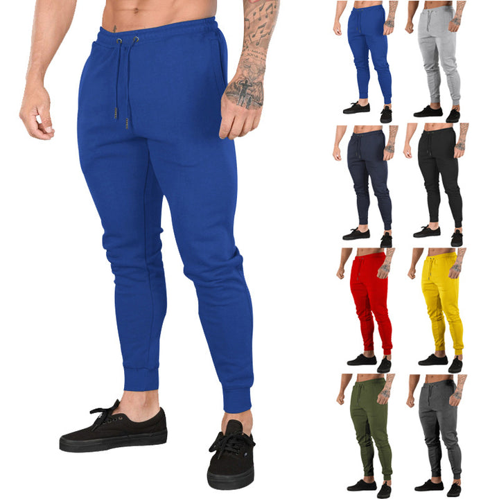 Men's sporty jogger pants with elastic waistband and practical zip pockets Lune London