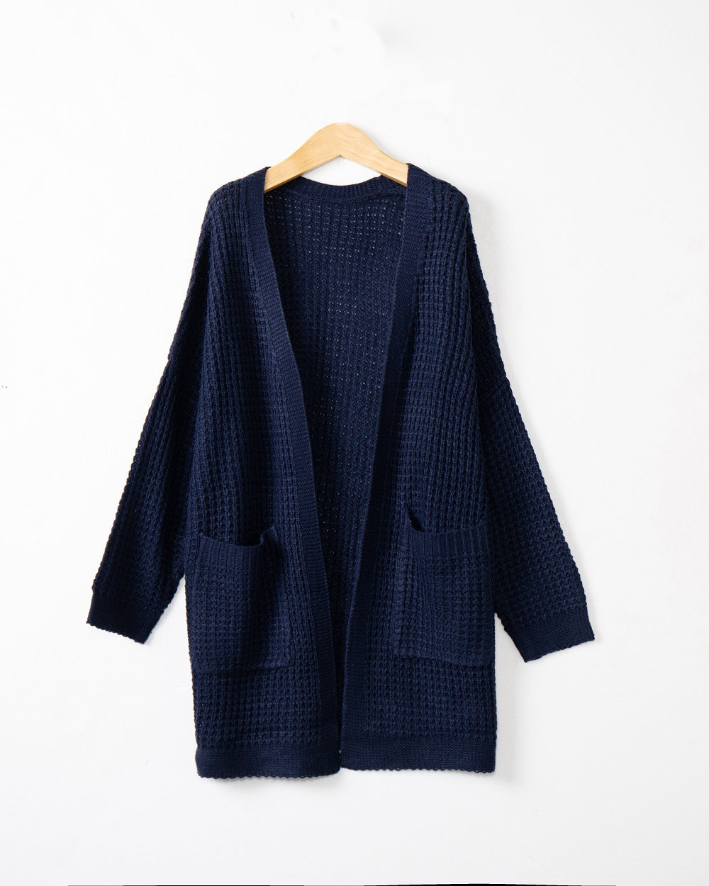 Casual knit cardigan for women with pockets and open cut Lune London