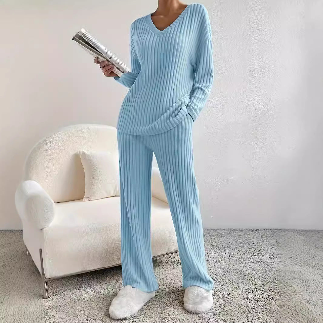 Casual set for women with ribbed texture Lune London