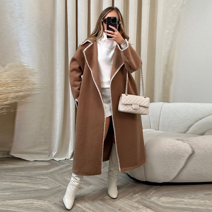 Ladies Elegant Boucle Coat Lune London