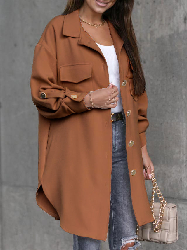 Chemise Veste Surdimensionnée pour Femmes avec Poches Pratiques et Coupe Tendance Chic & Stil