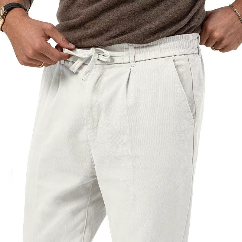 Pantalons de loisirs pour hommes confortables avec taille élastique Lune London
