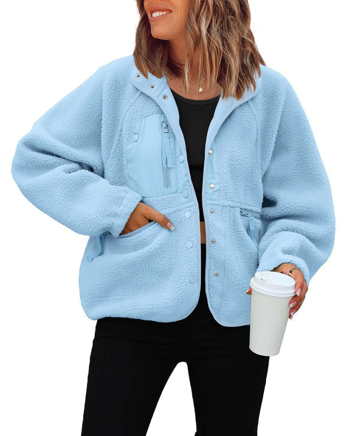 Ladies cozy fleece jacket with practical pockets Lune London
