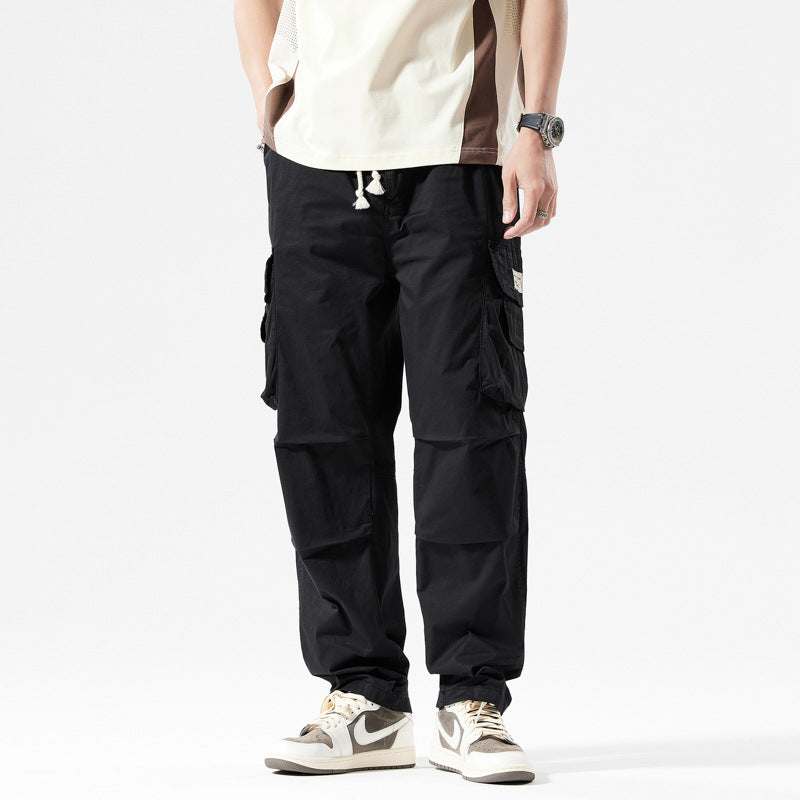 Pantalon cargo pour hommes avec poches multifonctionnelles Lune London