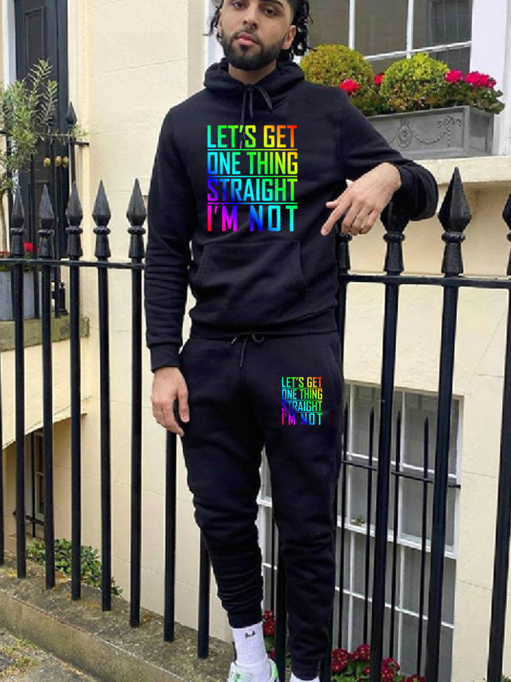 Men's comfortable tracksuit with bright statement Lune London