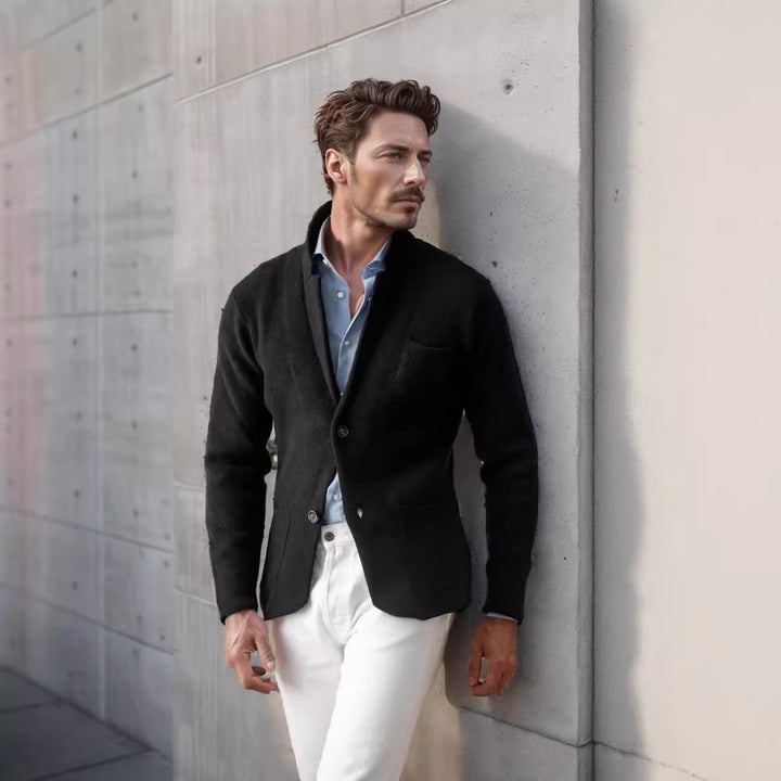 Elegant casual jacket for men in high-quality fabric with a fitted cut Lune London