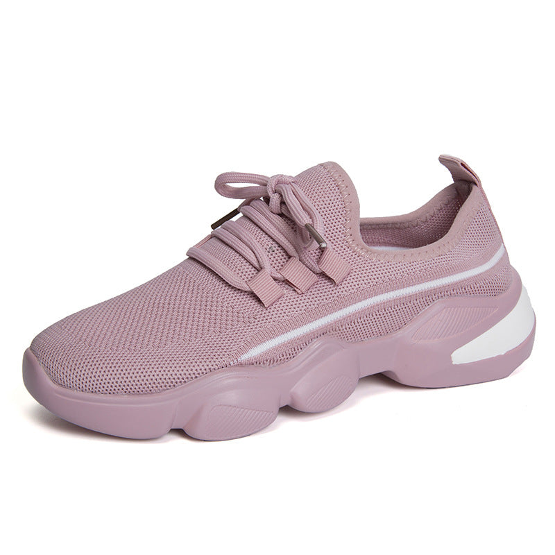 Breathable women's sneakers with cushioning sole and elastic upper Lune London