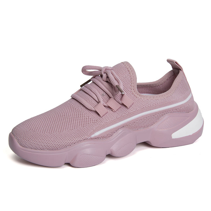 Breathable women's sneakers with cushioning sole and elastic upper Lune London