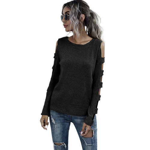 Women Ribbed Sleeveless Décolleté Top Lune London