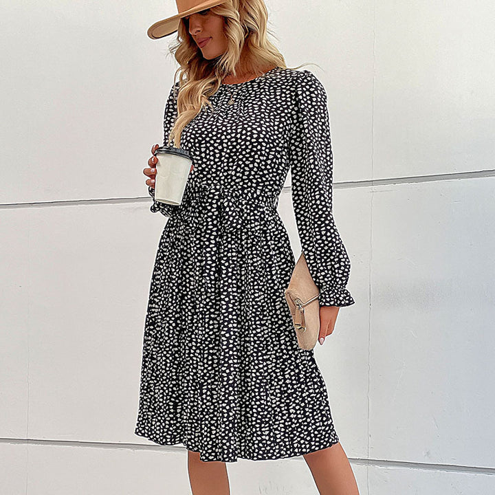 Wrap dress for women with gathered details and belt at the waist Lune London