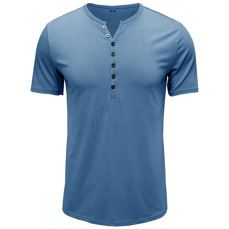 Lune London Short Sleeve Henley T-shirt for Men