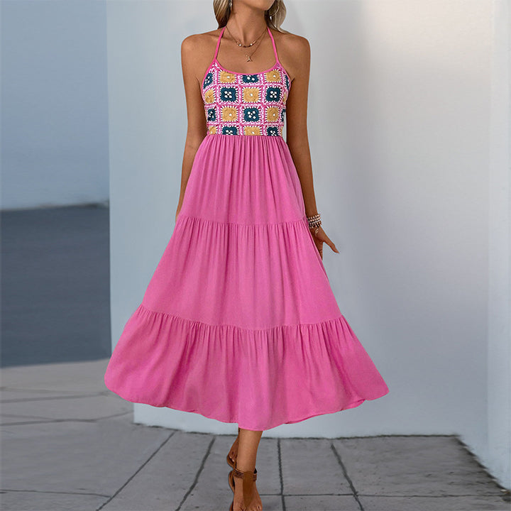 Chic Women's Maxi Dress with Frills inspired by Boho Lune London