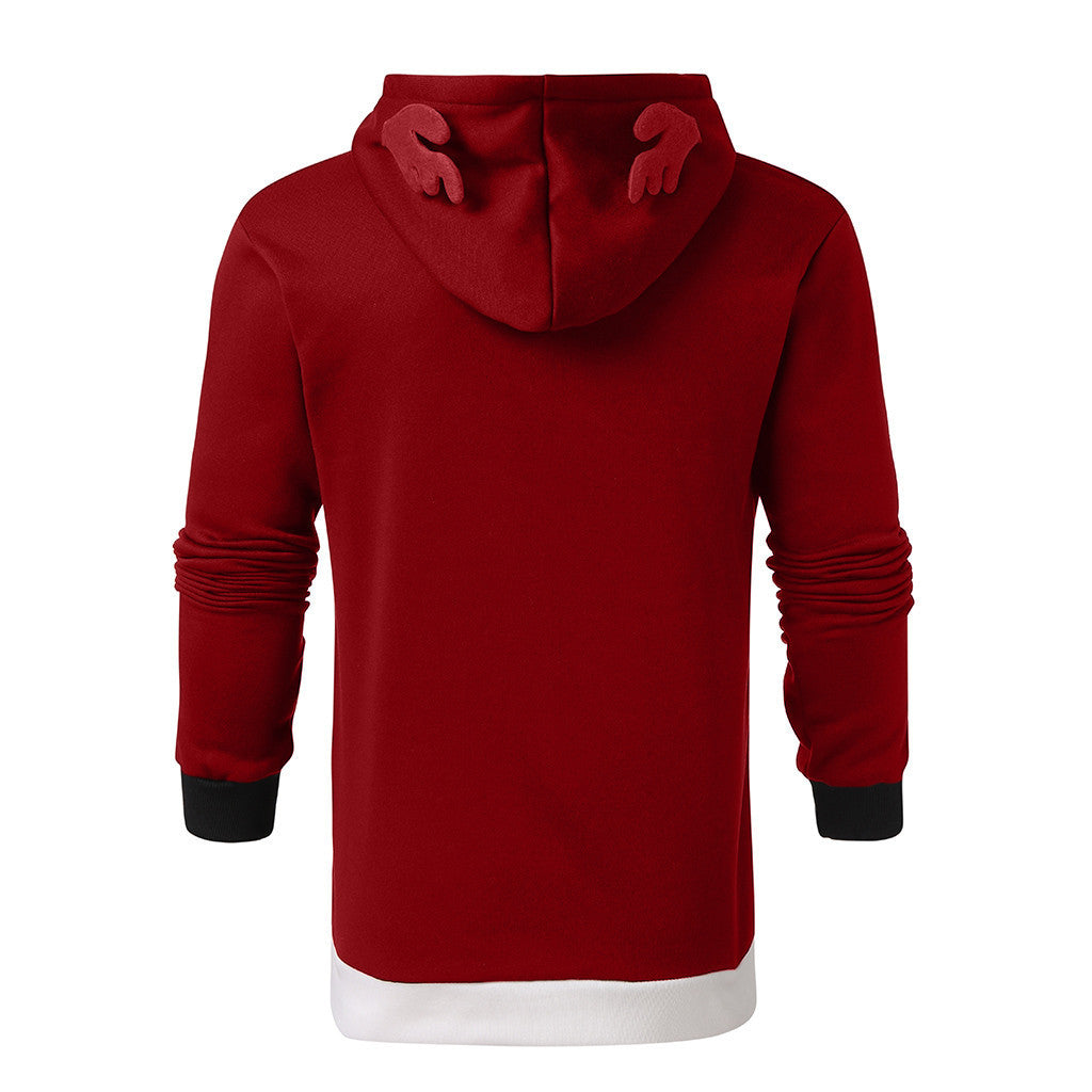 Hooded sweatshirt for women with reindeer eyes and kangaroo pocket Lune London