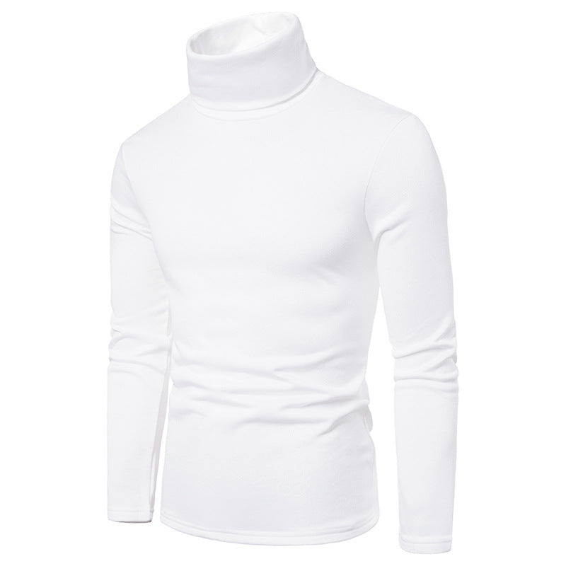 High-quality cotton blend turtleneck sweater for men with a fitted cut Lune London